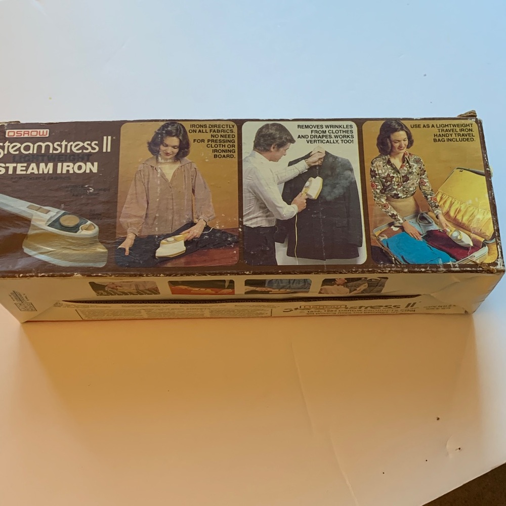 Vintage Osrow Steamstress II Handheld Steamer w/ Box & Manual - Works Well - Picture 3 of 9